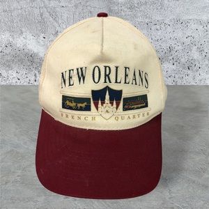 Vintage New Orleans Ball Cap Hat FRENCH‎ QUARTER Adjustable